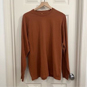 American Apparel Men's Heavy Jersey Long Sleeve Box T-Shirt